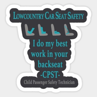 Lowcountry Carseat Safety Sticker